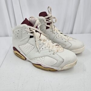 Jordan 6 Retro Nike Men’s Size 13 384664-116 White Maroon No Box *Read Descript*